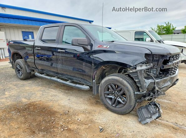 1GCPYCEH2KZ256243 2019 CHEVROLET SILVERADO Черный Передняя правая четверть