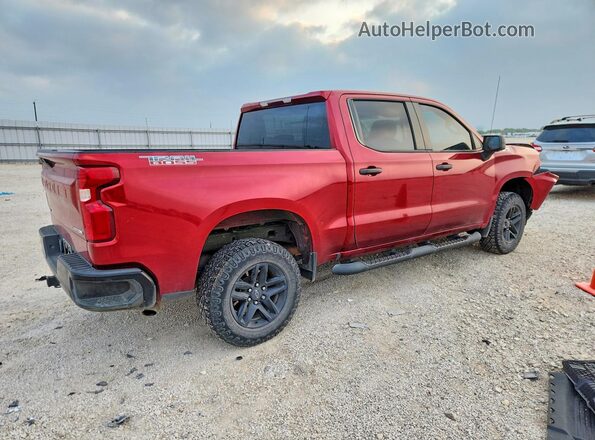 1GCPYCEK3NZ112913 2022 CHEVROLET SILVERADO Красный Задняя правая четверть