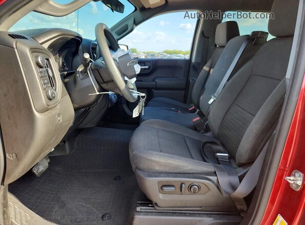 1GCPYCEK3NZ112913 2022 CHEVROLET SILVERADO Красный Вид салона спереди