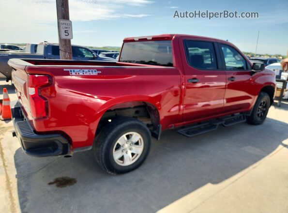 1GCPYCEK8NZ138763 2022 CHEVROLET SILVERADO Красный Задняя правая четверть