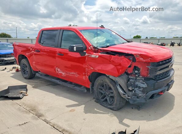 1GCPYFED0KZ103519 2019 CHEVROLET SILVERADO Красный Передняя правая четверть
