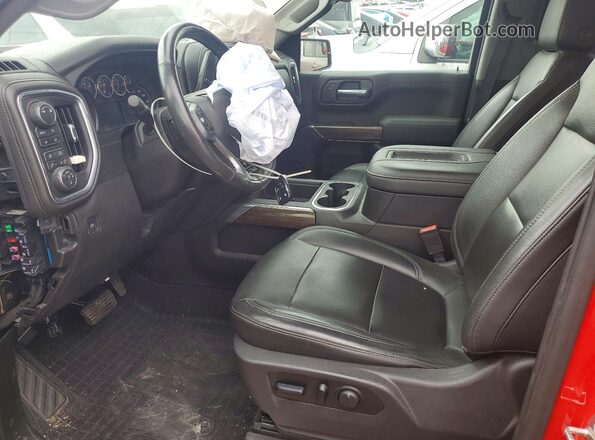 1GCPYFED0KZ103519 2019 CHEVROLET SILVERADO Красный Вид салона спереди