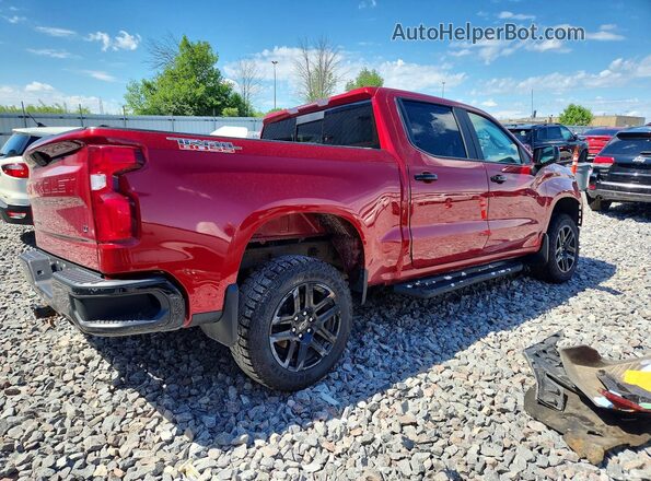 1GCPYFED0MZ195119 2021 CHEVROLET SILVERADO Red Tył prawy