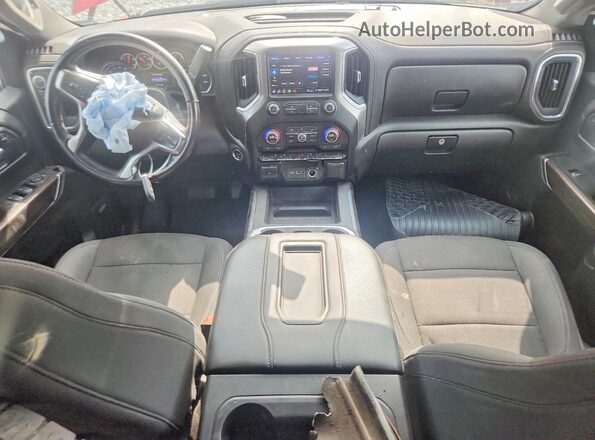 1GCPYFED0MZ195119 2021 CHEVROLET SILVERADO Red Widok deski rozdzielczej