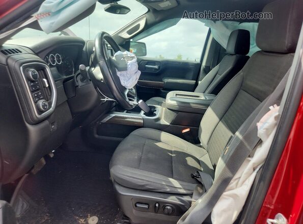 1GCPYFED0MZ195119 2021 CHEVROLET SILVERADO Red Widok wnętrza z przodu