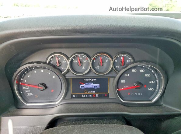 1GCPYFED1KZ103710 2019 CHEVROLET SILVERADO Black Instrument cluster view