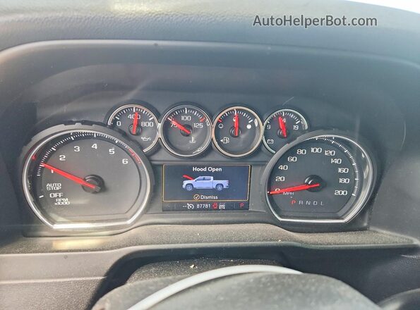 1GCPYFED1KZ291998 2019 CHEVROLET SILVERADO Red Вид щитка приладів