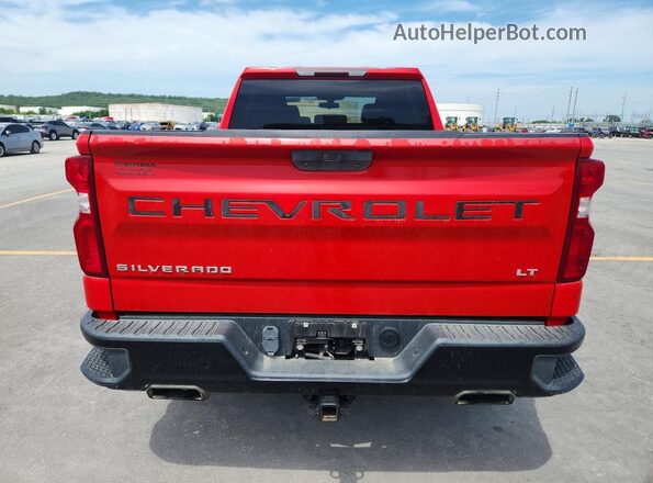 1GCPYFED1KZ291998 2019 CHEVROLET SILVERADO Red Вид ззаду