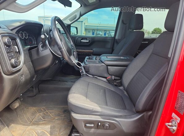 1GCPYFED1KZ291998 2019 CHEVROLET SILVERADO Red Вид салону спереду