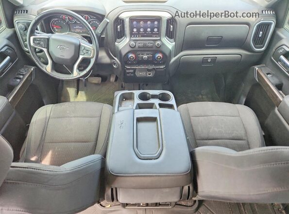1GCPYFED1KZ291998 2019 CHEVROLET SILVERADO Red Вид панелі приладів