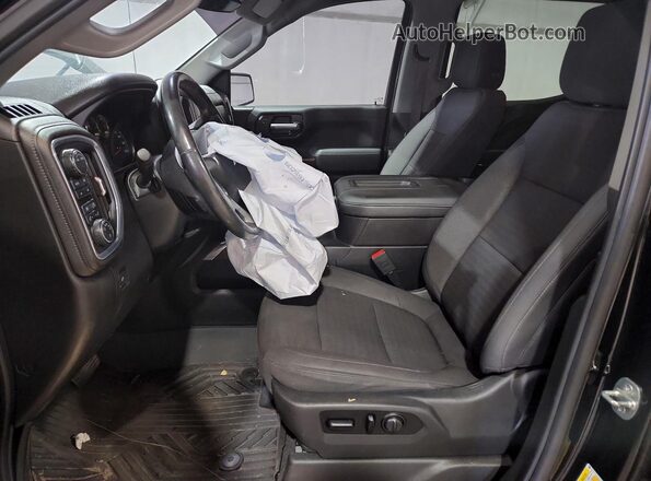1GCPYFED1LZ293879 2020 CHEVROLET SILVERADO Black წინა სალონის ხედი