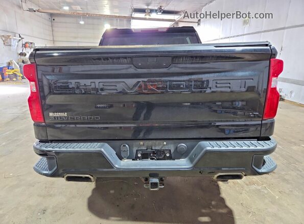 1GCPYFED1LZ293879 2020 CHEVROLET SILVERADO Black უკანა ხედი