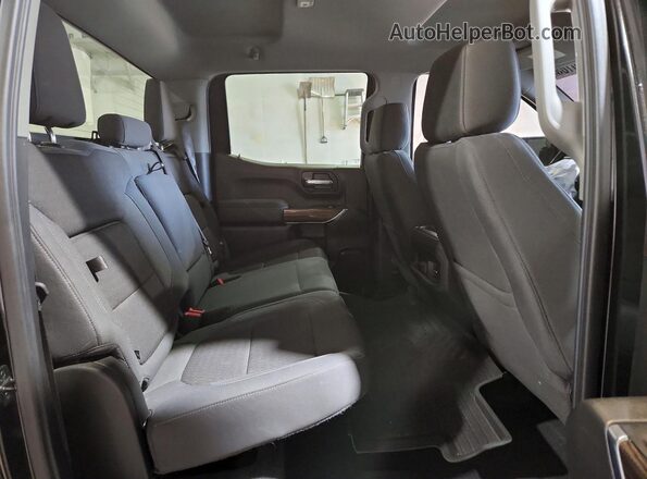 1GCPYFED1LZ293879 2020 CHEVROLET SILVERADO Black უკანა სავარძლების ხედი