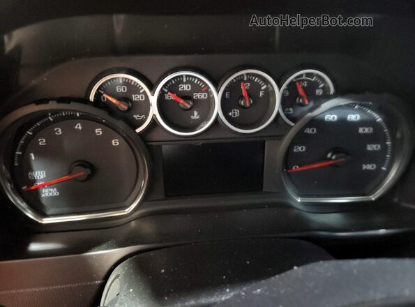 1GCPYFED1LZ293879 2020 CHEVROLET SILVERADO Black ხელსაწყოთა პანელის ხედი