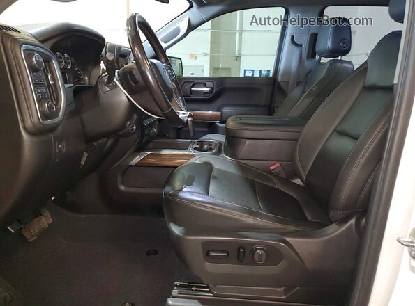1GCPYFED3MZ130636 2021 CHEVROLET SILVERADO Белый Вид салона спереди