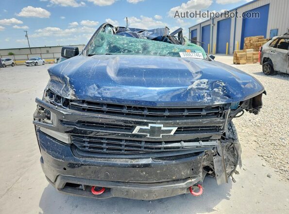 1GCPYFED3MZ132547 2021 CHEVROLET SILVERADO Blue Դիմացի տեսք