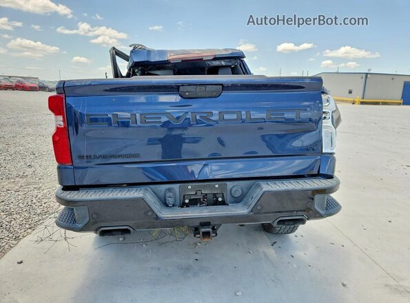 1GCPYFED3MZ132547 2021 CHEVROLET SILVERADO Blue Հետևի տեսք