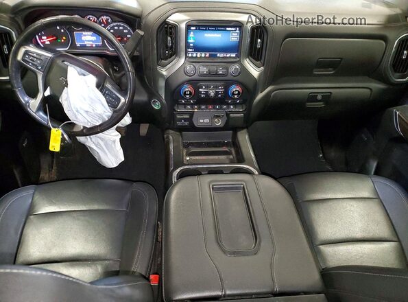 1GCPYFED3MZ161496 2021 CHEVROLET SILVERADO Silver Вид панелі приладів