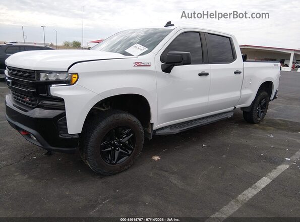 1GCPYFED3MZ211331 2021 CHEVROLET SILVERADO Белый Передняя левая четверть