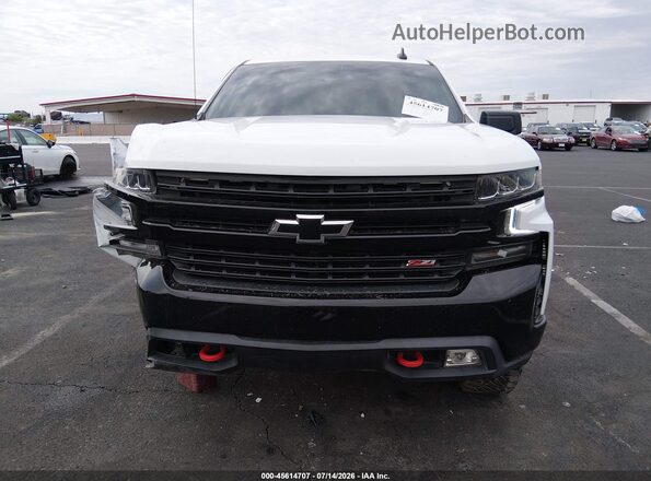 1GCPYFED3MZ211331 2021 CHEVROLET SILVERADO Белый Вид щитка приборов