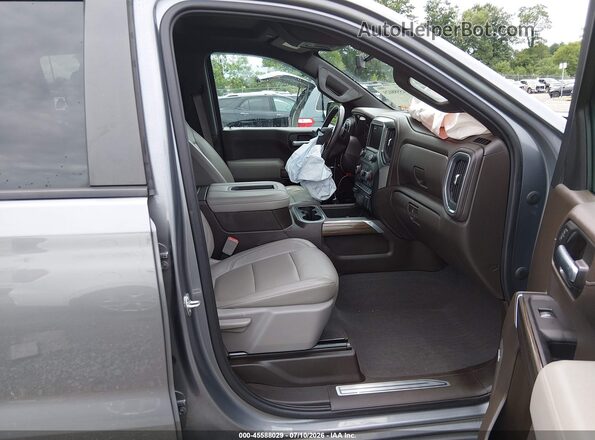 1GCPYFED4LZ287915 2020 CHEVROLET SILVERADO Серый Вид салона спереди