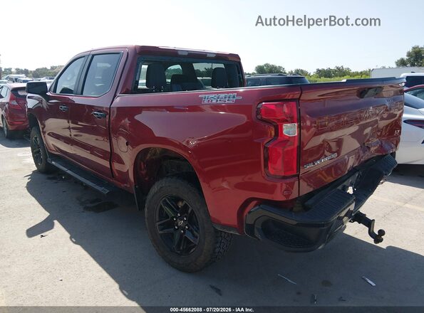 1GCPYFED6MZ179913 2021 CHEVROLET SILVERADO Red უკანა მარცხენა