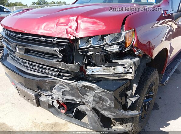1GCPYFED6MZ179913 2021 CHEVROLET SILVERADO Red წინა ხედი