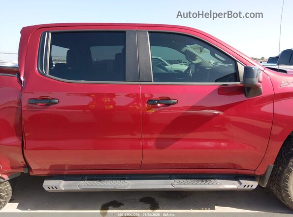 1GCPYFED6MZ179913 2021 CHEVROLET SILVERADO Red უკანა სალონის ხედი