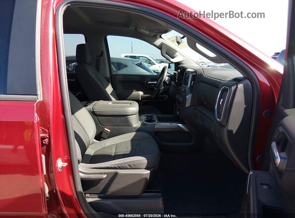 1GCPYFED6MZ179913 2021 CHEVROLET SILVERADO Red წინა სალონის ხედი