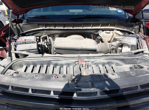 1GCPYFED6MZ179913 2021 CHEVROLET SILVERADO Red უკანა ხედი