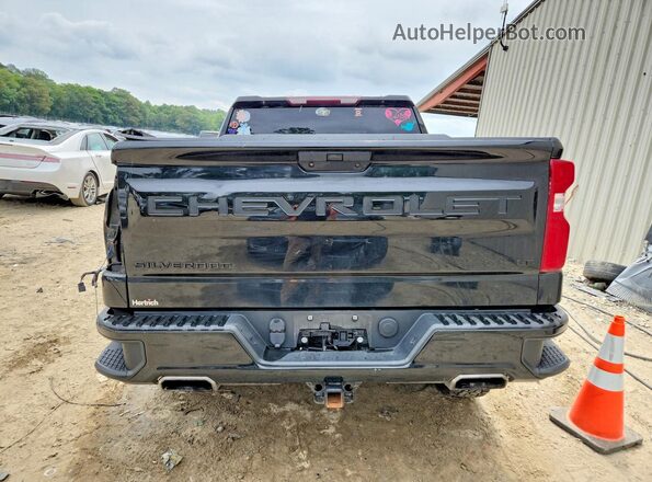 1GCPYFED6MZ448766 2021 CHEVROLET SILVERADO Black Вид ззаду