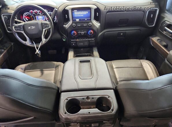 1GCPYFED8KZ404636 2019 CHEVROLET SILVERADO Черный Вид панели приборов