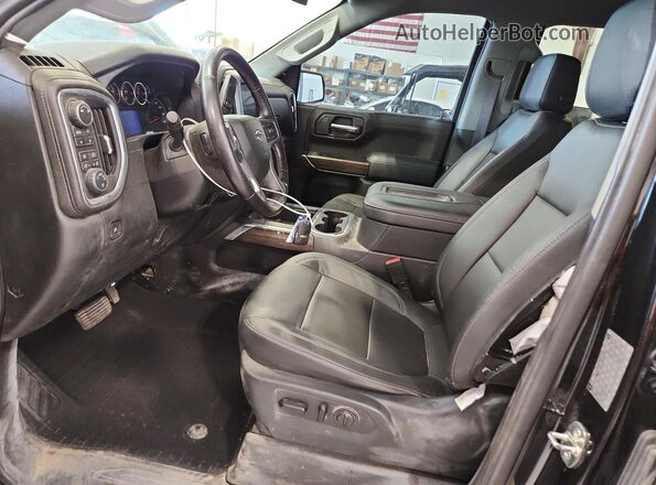 1GCPYFED8KZ404636 2019 CHEVROLET SILVERADO Черный Вид салона спереди