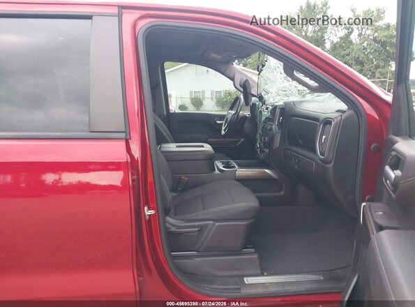 1GCPYFED8MZ195319 2021 CHEVROLET SILVERADO Maroon Front interior view