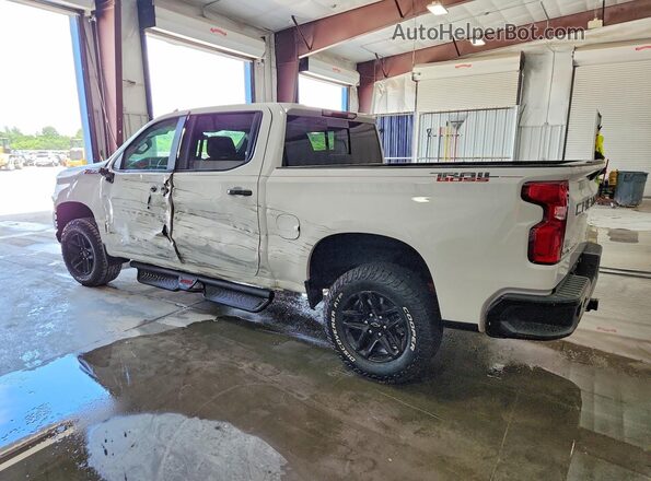 1GCPYFED9MZ157954 2021 CHEVROLET SILVERADO White უკანა მარცხენა