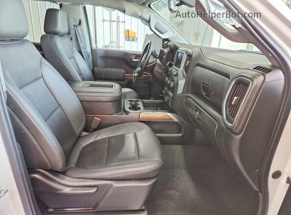 1GCPYFED9MZ157954 2021 CHEVROLET SILVERADO White წინა სალონის ხედი