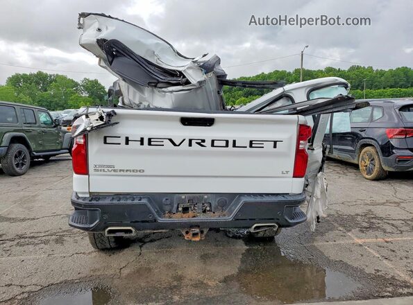 1GCPYFED9MZ191781 2021 CHEVROLET SILVERADO White უკანა ხედი