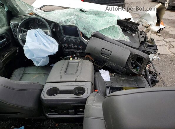 1GCPYFED9MZ191781 2021 CHEVROLET SILVERADO White წინა პანელის ხედი