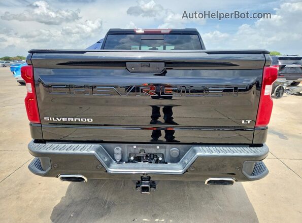 1GCPYFED9MZ204688 2021 CHEVROLET SILVERADO Black Widok z tyłu