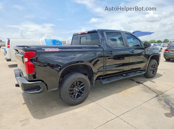 1GCPYFED9MZ204688 2021 CHEVROLET SILVERADO Black Tył prawy