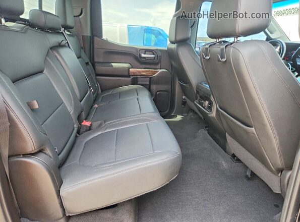1GCPYFED9MZ204688 2021 CHEVROLET SILVERADO Black Widok tylnych siedzeń