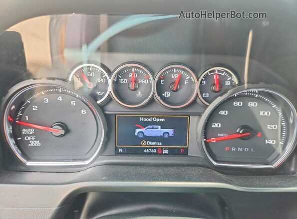 1GCPYFED9MZ204688 2021 CHEVROLET SILVERADO Black Widok zestawu wskaźników