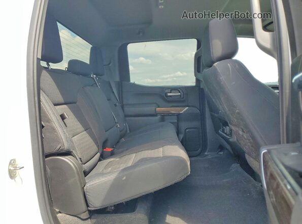 1GCPYFEDXKZ377682 2019 CHEVROLET SILVERADO White Widok tylnych siedzeń
