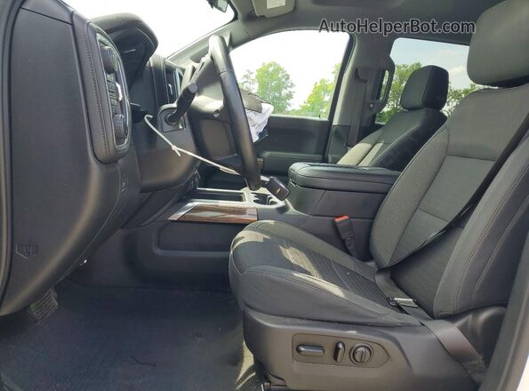1GCPYFEDXKZ377682 2019 CHEVROLET SILVERADO White Widok wnętrza z przodu