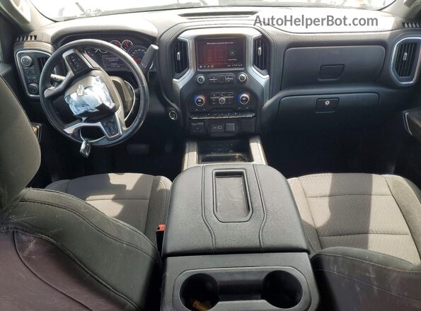 1GCPYFEDXKZ377682 2019 CHEVROLET SILVERADO White Widok deski rozdzielczej