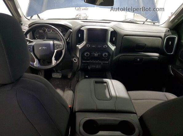 1GCPYFEL4MZ416406 2021 CHEVROLET SILVERADO Blue Widok deski rozdzielczej