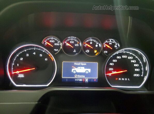 1GCPYFEL4MZ416406 2021 CHEVROLET SILVERADO Blue Widok zestawu wskaźników