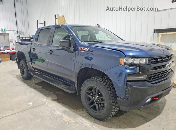 1GCPYFEL4MZ416406 2021 CHEVROLET SILVERADO Blue Przód prawy