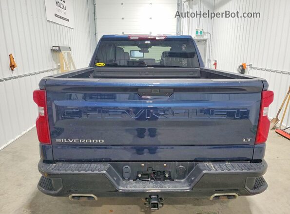 1GCPYFEL4MZ416406 2021 CHEVROLET SILVERADO Blue Widok z tyłu