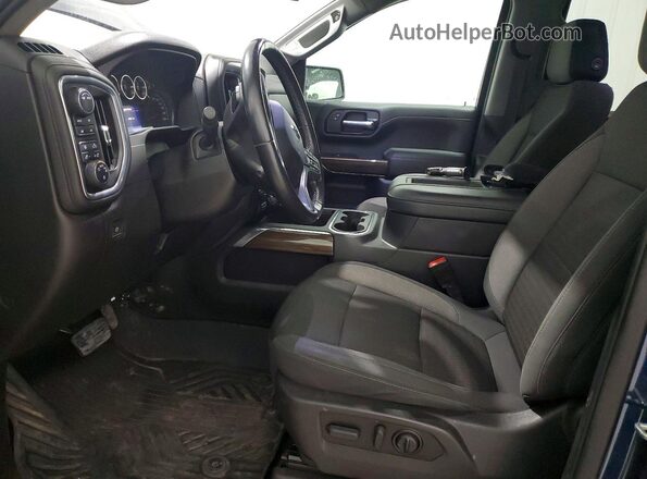 1GCPYFEL4MZ416406 2021 CHEVROLET SILVERADO Blue Widok wnętrza z przodu